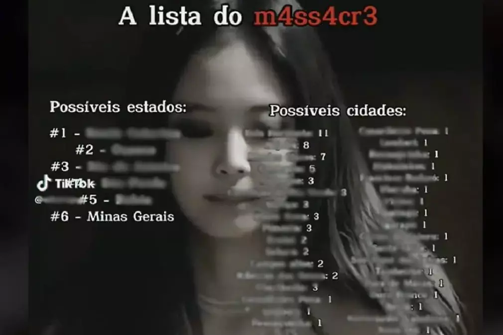 'Lista do Massacre' com 35 cidades de Minas no TikTok assusta estudantes